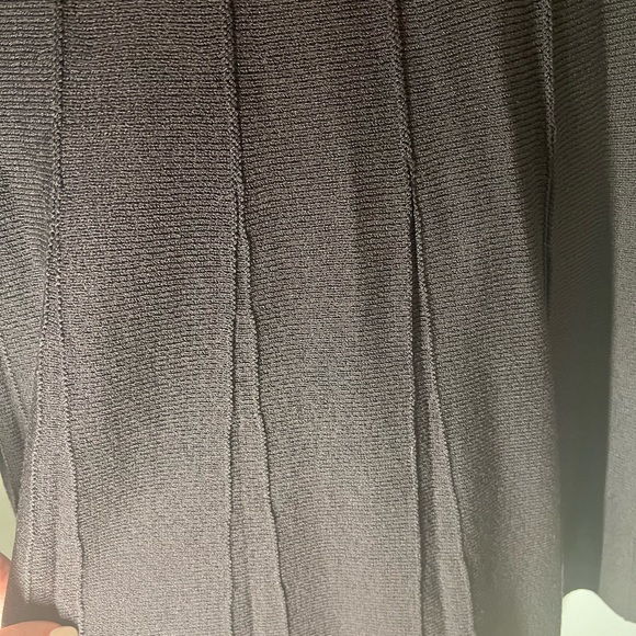 St. John Chocolate button down sweater with gold buttons& matching skirt - Picture 4 of 5